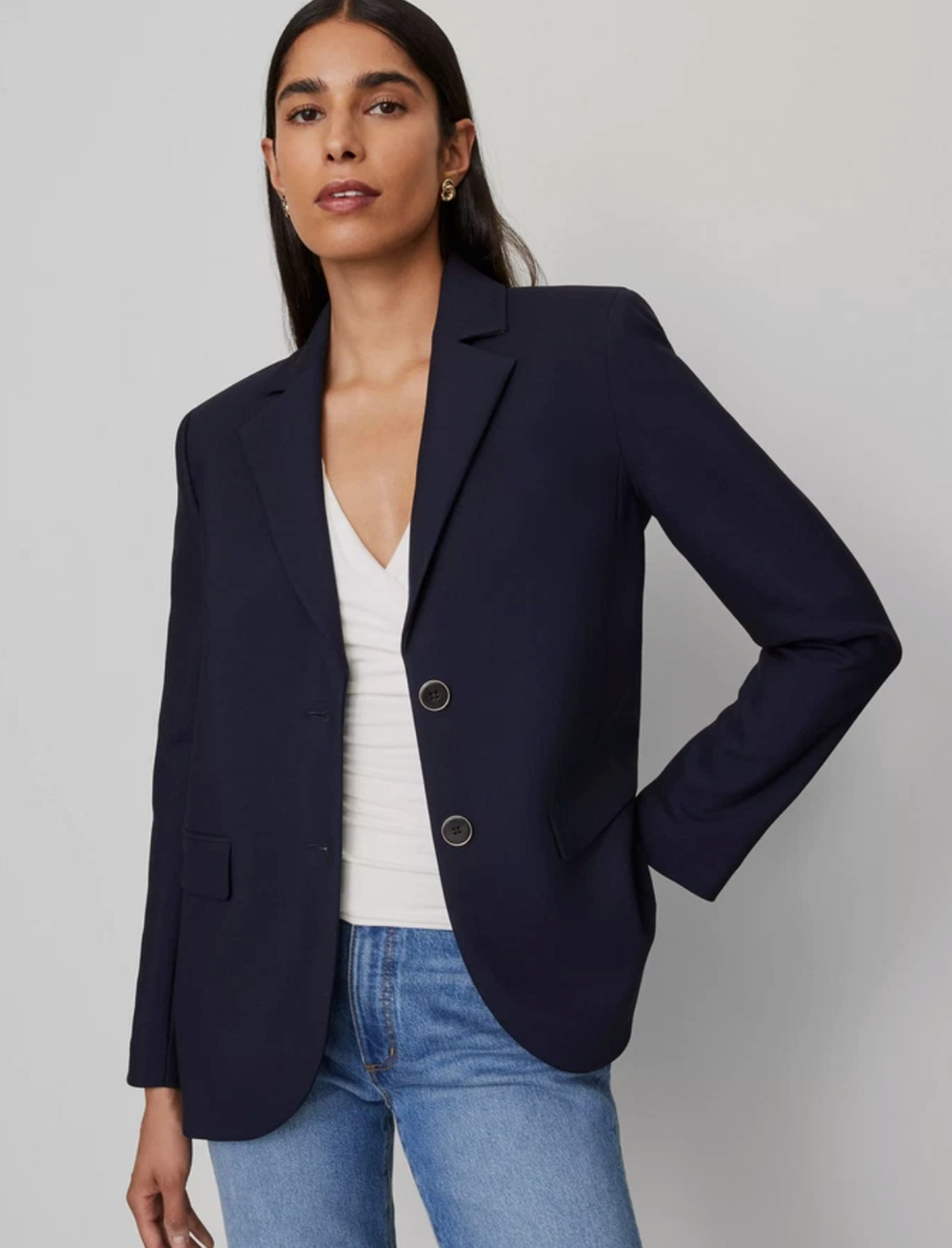 NWT ANN TAYLOR NIGHT SKY MADISON BLAZER JACKET SZ 00
